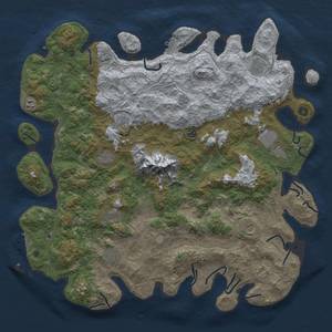 Thumbnail Rust Map: Procedural Map, Size: 5000, Seed: 1488, 20 Monuments