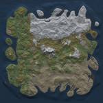 Thumbnail Rust Map: Procedural Map, Size: 5000, Seed: 1488, 20 Monuments