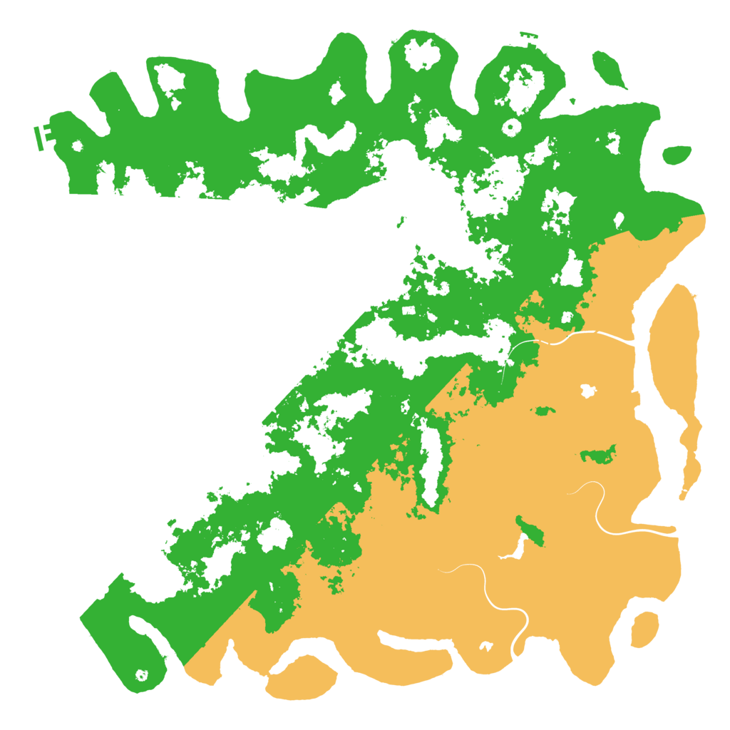 Biome Rust Map: Procedural Map, Size: 6000, Seed: 9487123