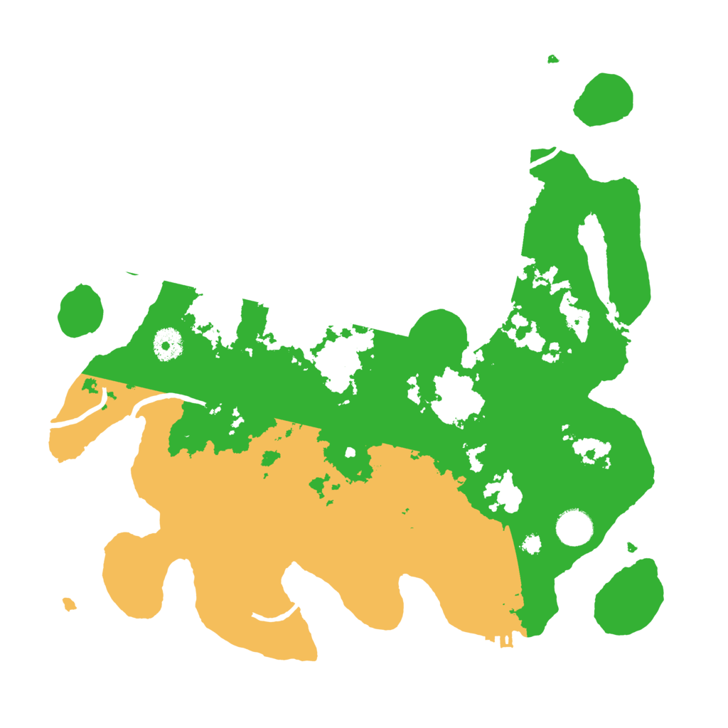 Biome Rust Map: Procedural Map, Size: 3500, Seed: 558234351