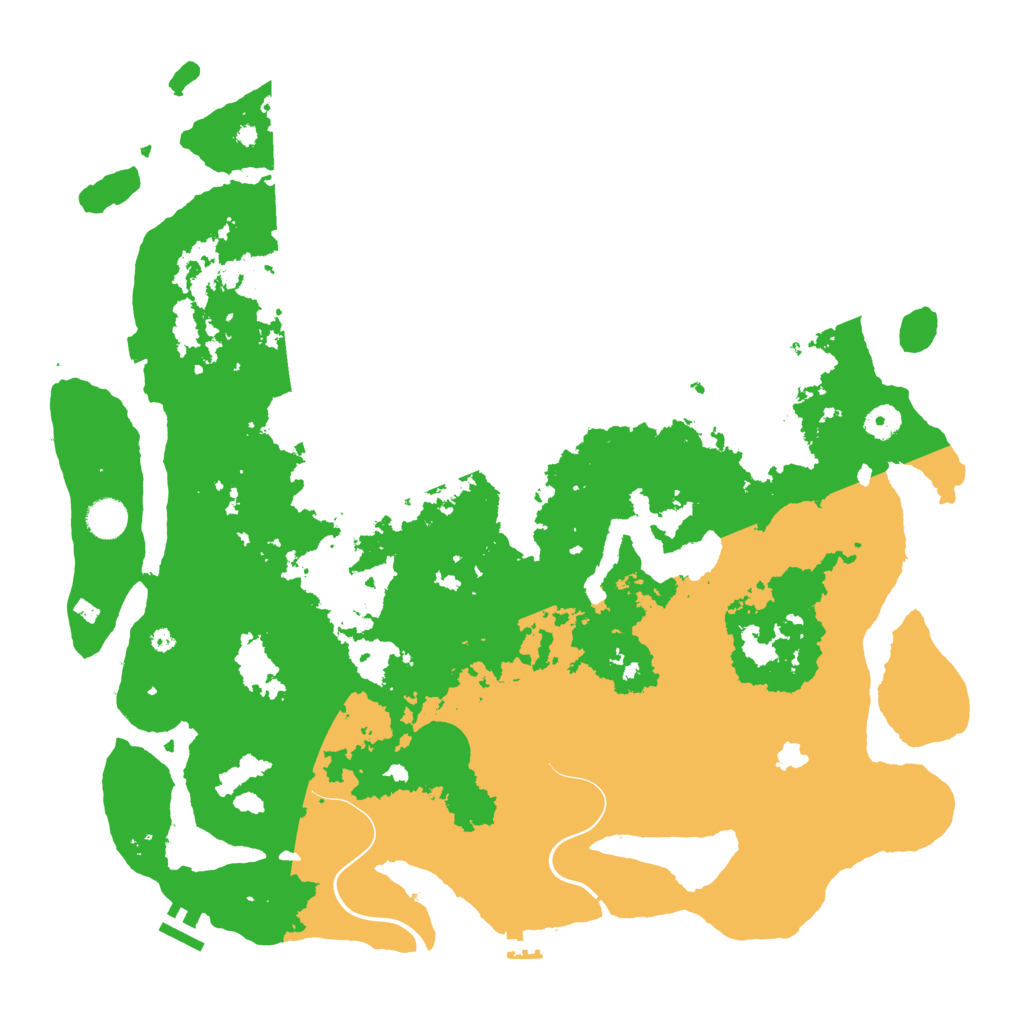 Biome Rust Map: Procedural Map, Size: 4400, Seed: 1389925