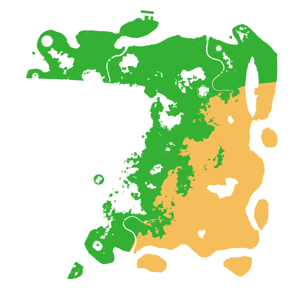 Biome Rust Map: Procedural Map, Size: 4600, Seed: 126126126