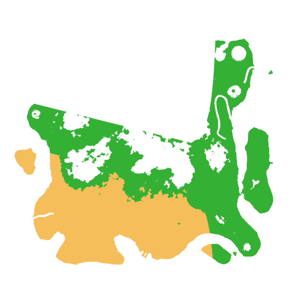 Biome Rust Map: Procedural Map, Size: 3500, Seed: 915844322