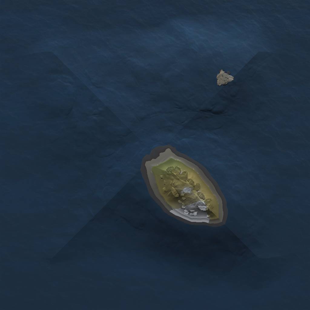 Rust Map: Procedural Map, Size: 1000, Seed: 1103752075, 3 Monuments