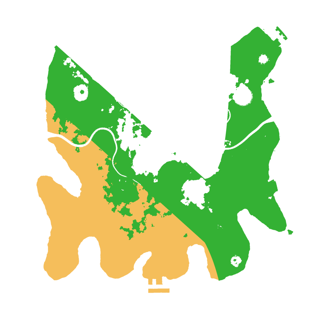 Biome Rust Map: Procedural Map, Size: 3000, Seed: 966597615