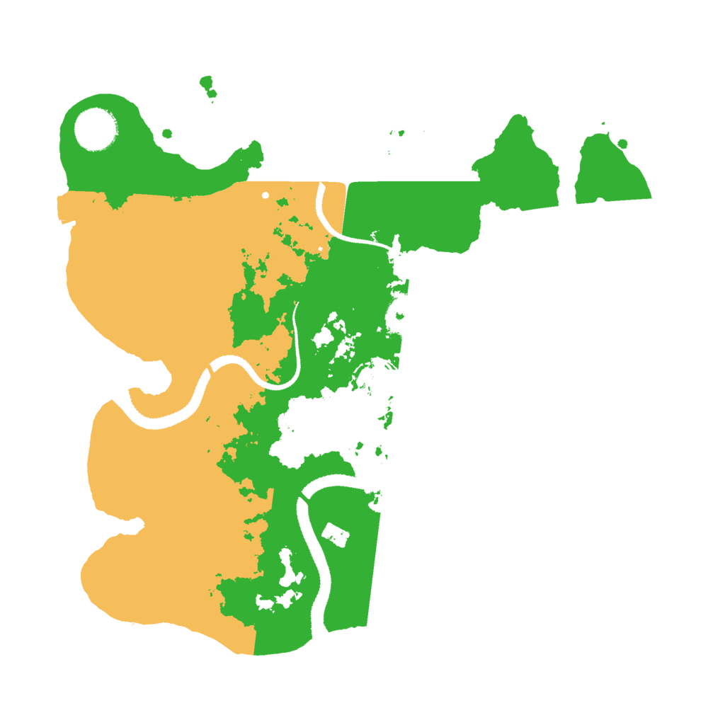 Biome Rust Map: Procedural Map, Size: 3000, Seed: 2138763113