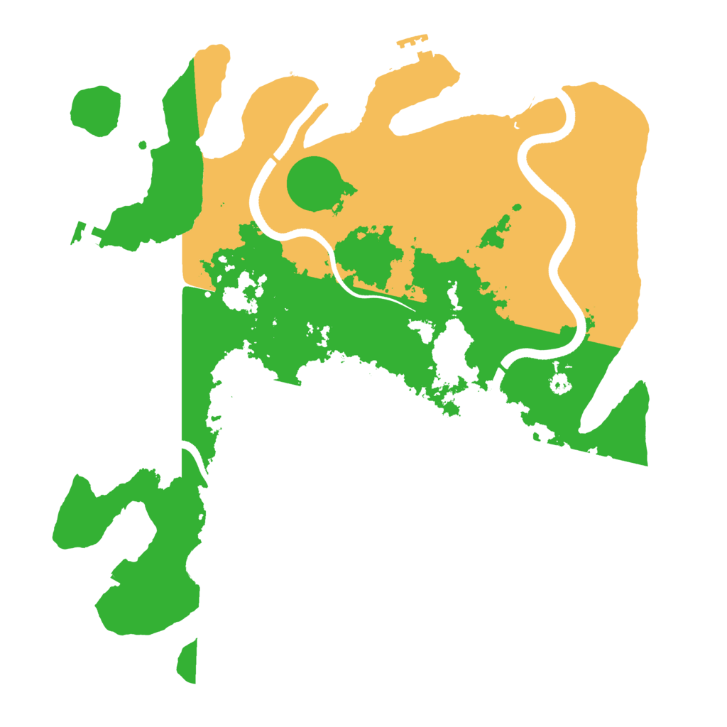 Biome Rust Map: Procedural Map, Size: 3500, Seed: 64355