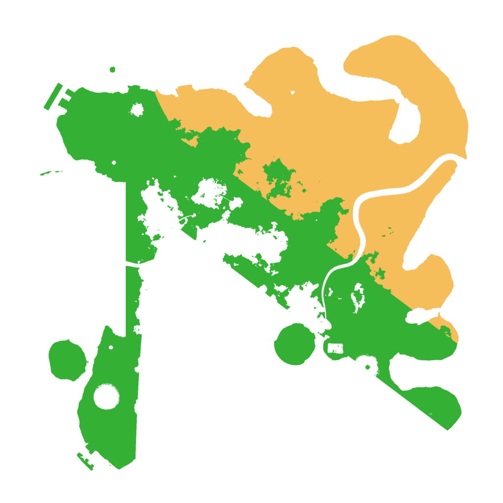 Biome Rust Map: Procedural Map, Size: 3500, Seed: 814690370