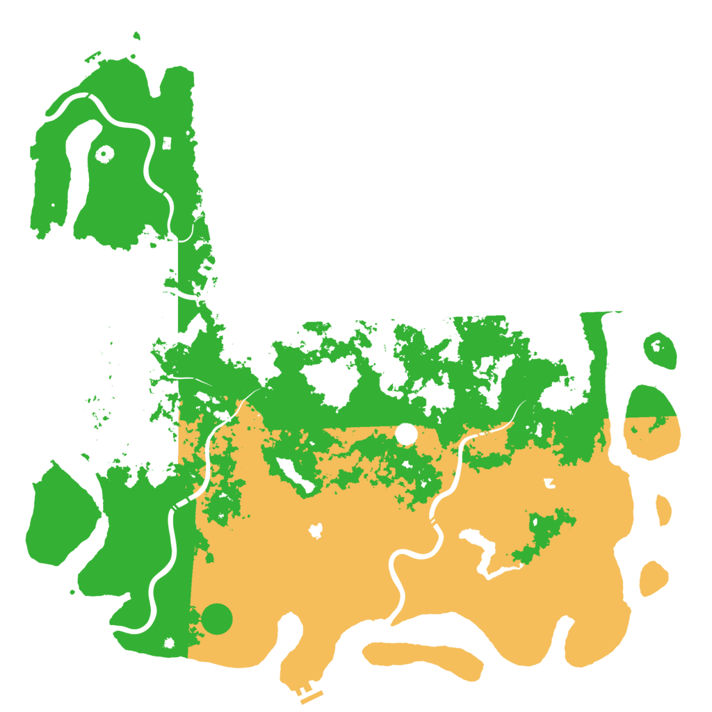 Biome Rust Map: Procedural Map, Size: 6000, Seed: 9752