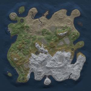 Thumbnail Rust Map: Procedural Map, Size: 3650, Seed: 50000, 16 Monuments