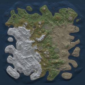 Thumbnail Rust Map: Procedural Map, Size: 4500, Seed: 160, 18 Monuments