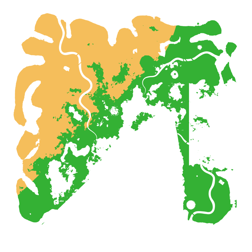Biome Rust Map: Procedural Map, Size: 5000, Seed: 3422