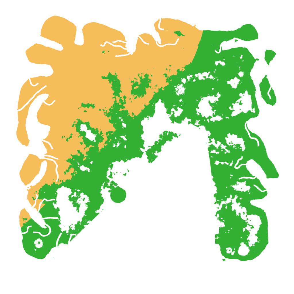 Biome Rust Map: Procedural Map, Size: 5000, Seed: 3422