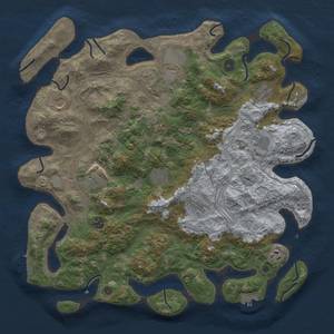 Thumbnail Rust Map: Procedural Map, Size: 4250, Seed: 906070348, 20 Monuments