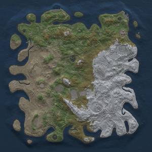 Thumbnail Rust Map: Procedural Map, Size: 4500, Seed: 5082022, 20 Monuments