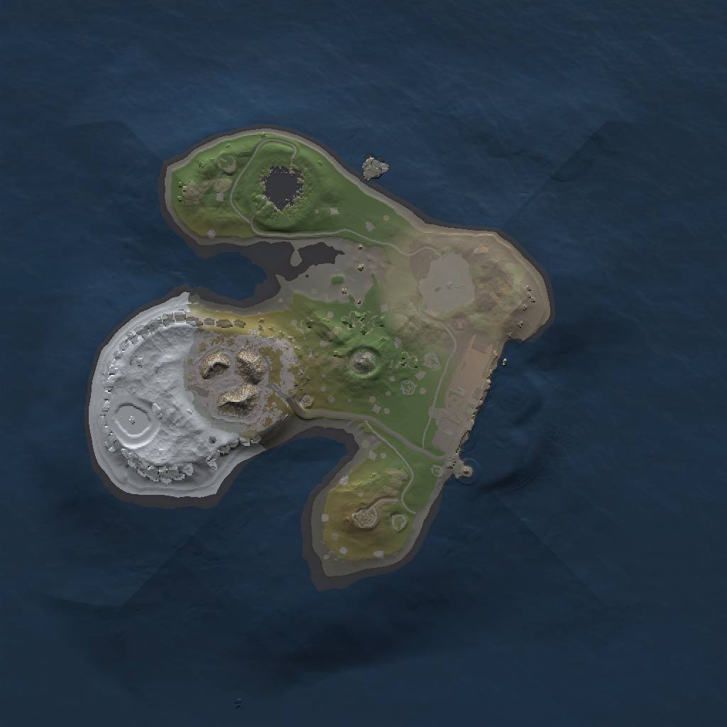 Rust Map: Procedural Map, Size: 1500, Seed: 769925823, 6 Monuments
