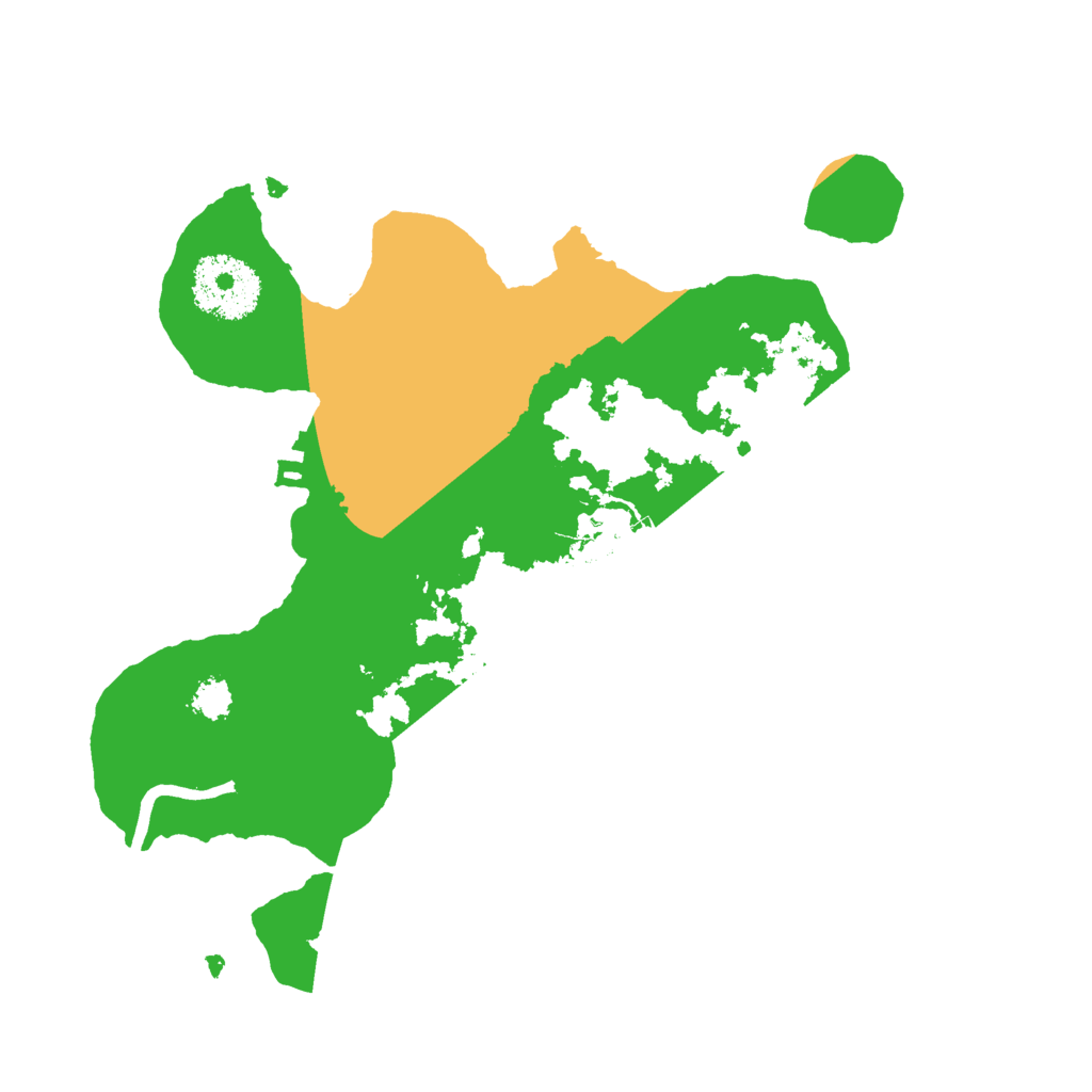Biome Rust Map: Procedural Map, Size: 2500, Seed: 32382
