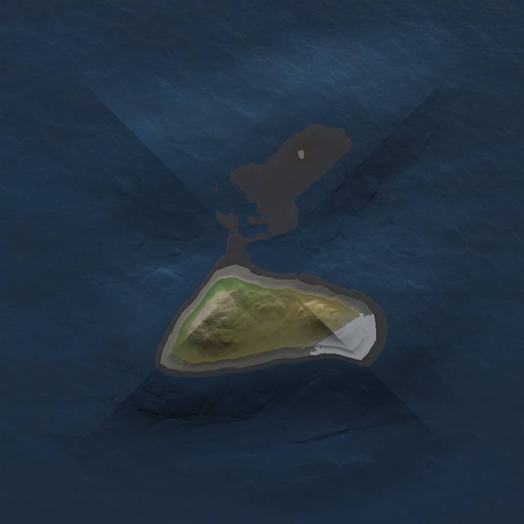 Rust Map: Barren, Size: 1000, Seed: 533778964, 2 Monuments