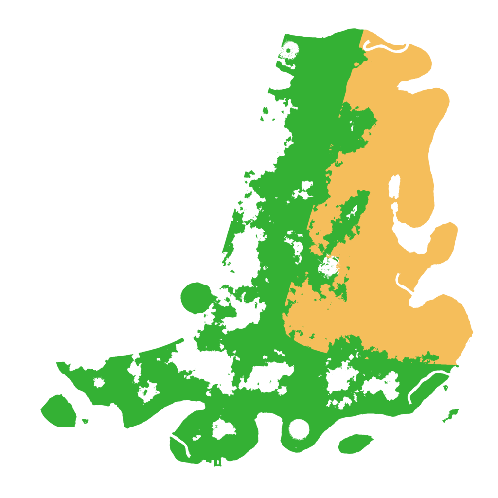 Biome Rust Map: Procedural Map, Size: 4300, Seed: 2119385624