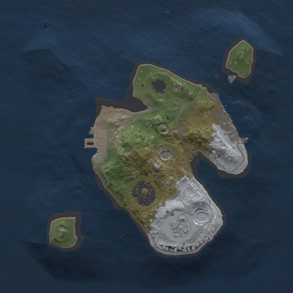 Rust Map: Procedural Map, Size: 1800, Seed: 294715807, 9 Monuments