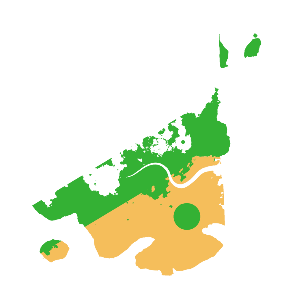 Biome Rust Map: Procedural Map, Size: 3000, Seed: 23111