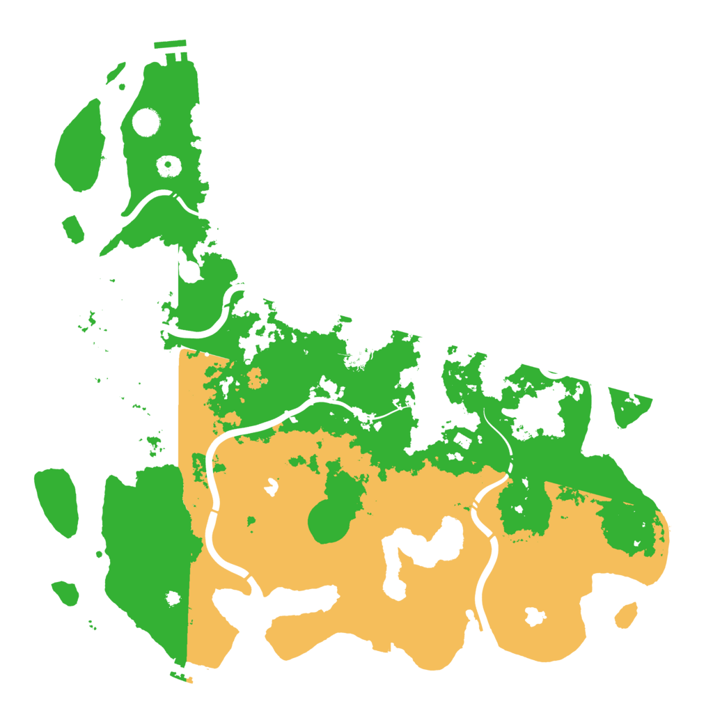 Biome Rust Map: Procedural Map, Size: 4500, Seed: 468070176