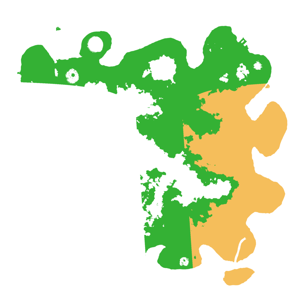 Biome Rust Map: Procedural Map, Size: 3500, Seed: 1000001