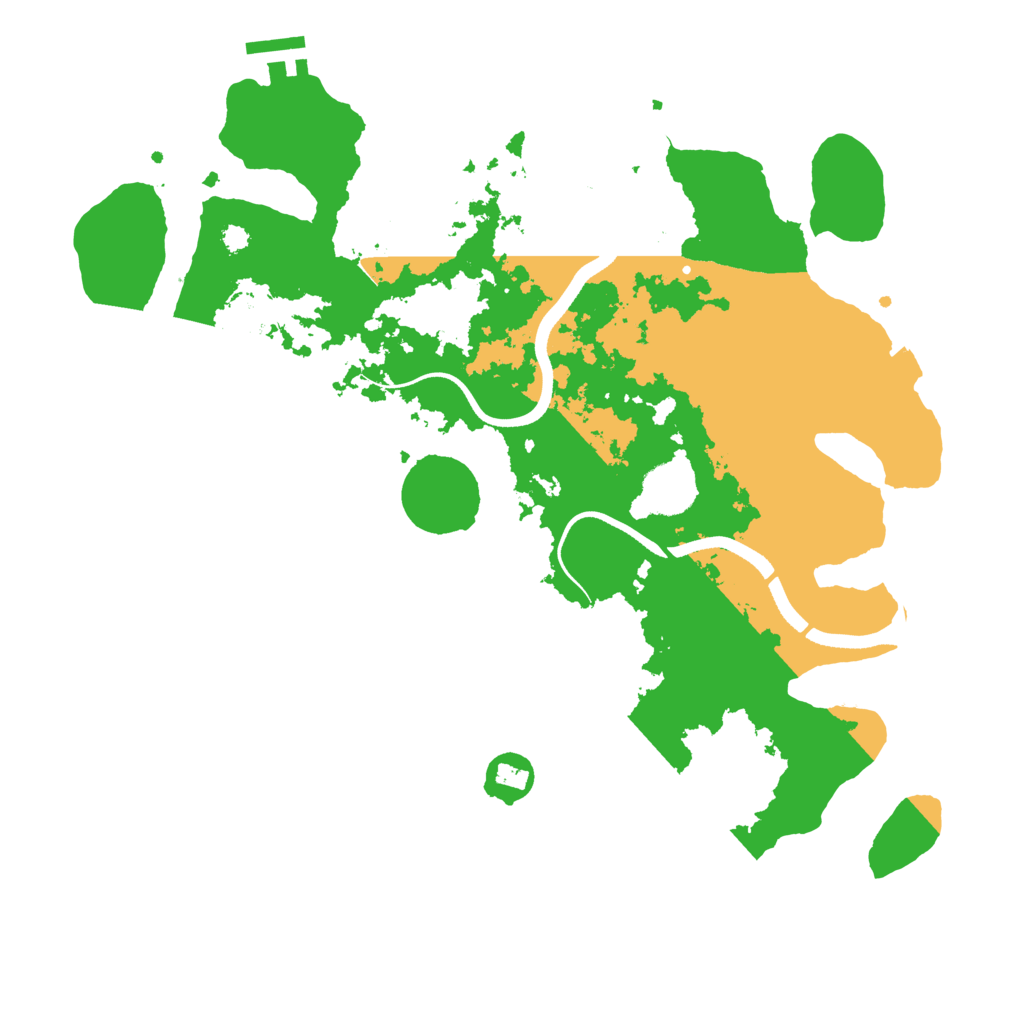 Biome Rust Map: Procedural Map, Size: 3500, Seed: 517684114