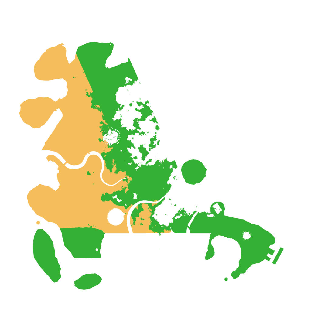 Biome Rust Map: Procedural Map, Size: 3500, Seed: 742971942