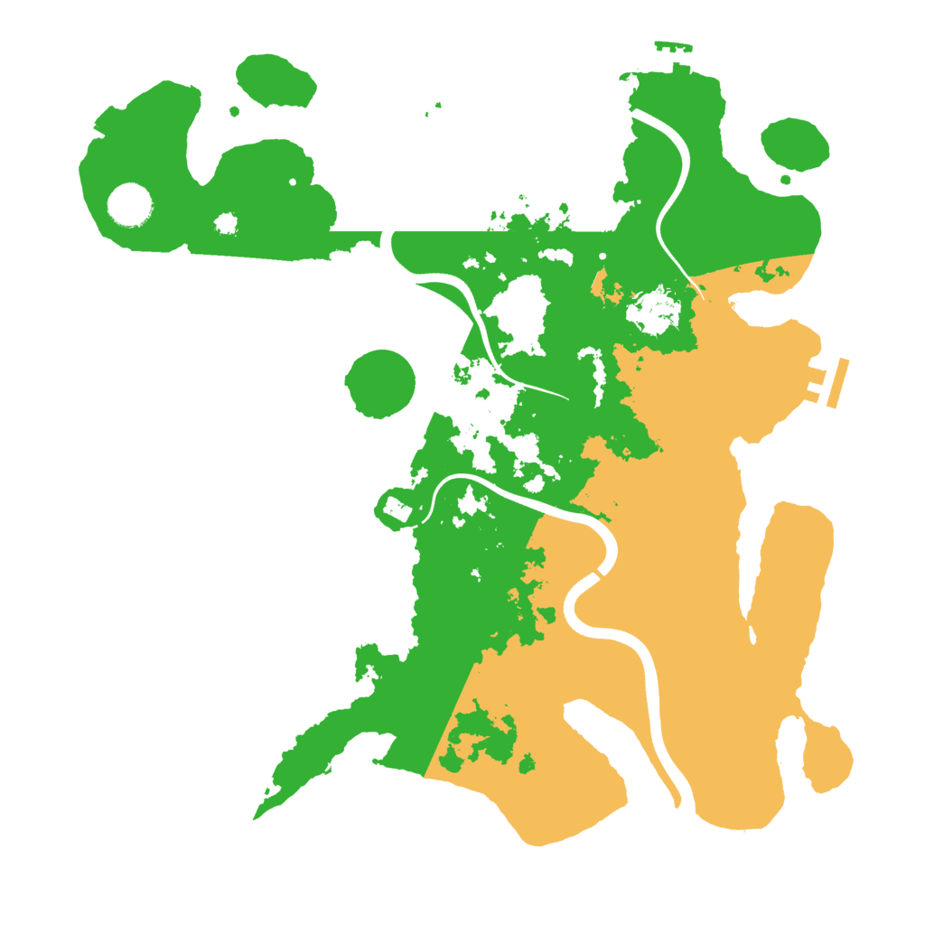 Biome Rust Map: Procedural Map, Size: 3700, Seed: 124583419