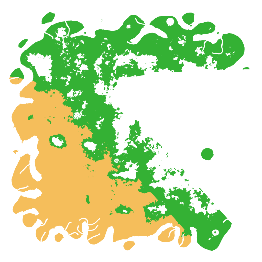 Biome Rust Map: Procedural Map, Size: 6000, Seed: 260822