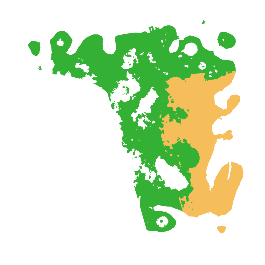 Biome Rust Map: Procedural Map, Size: 3600, Seed: 6666969
