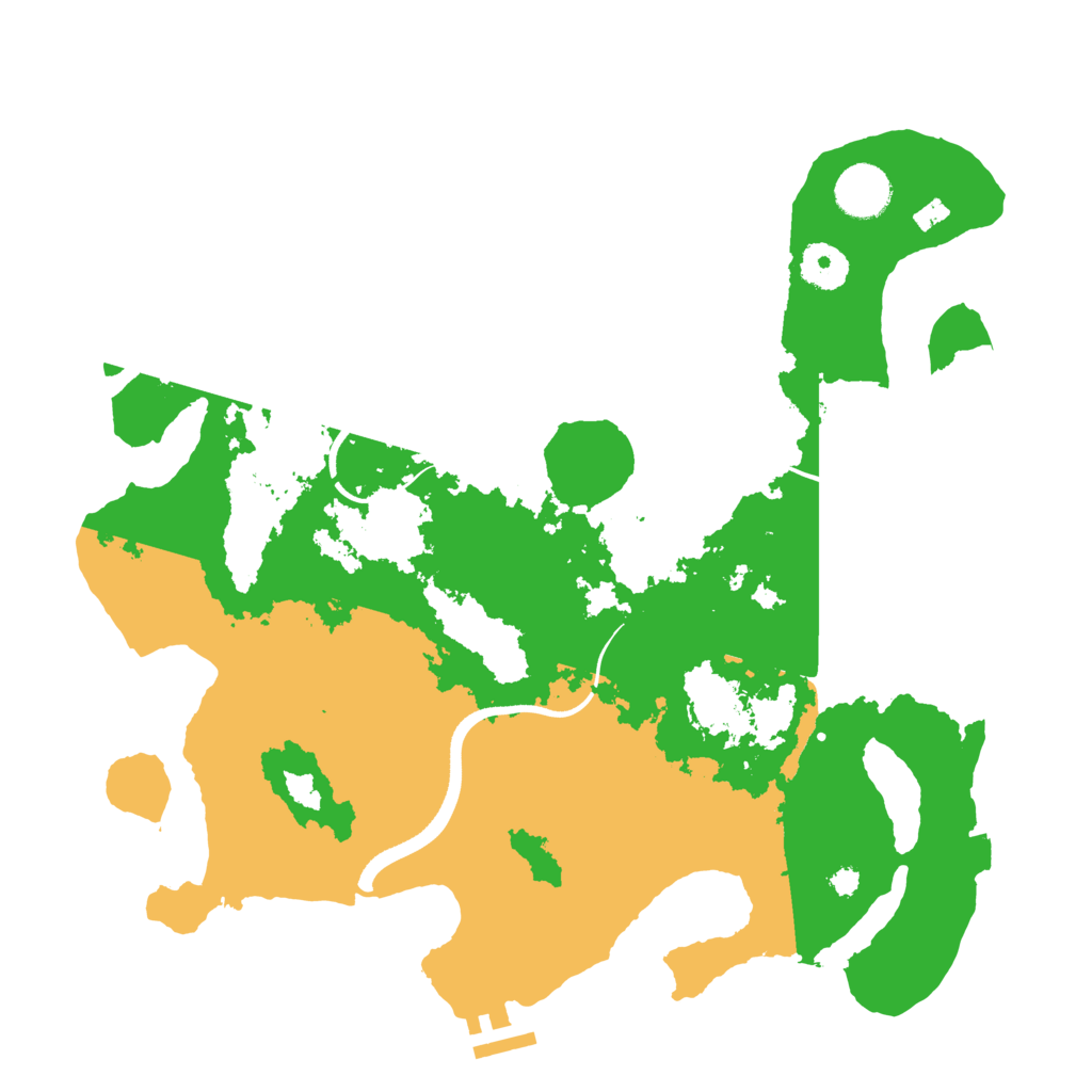 Biome Rust Map: Procedural Map, Size: 3500, Seed: 1232083595