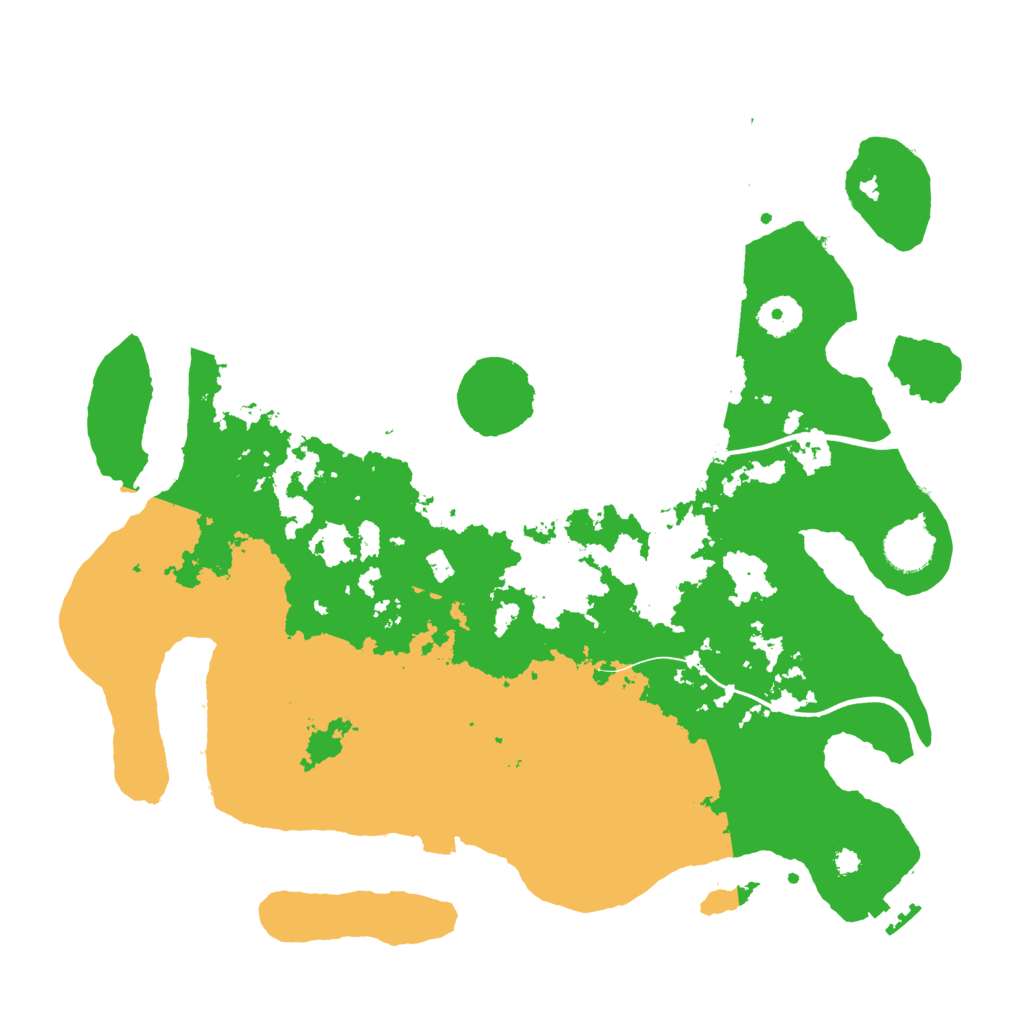 Biome Rust Map: Procedural Map, Size: 3700, Seed: 7181980