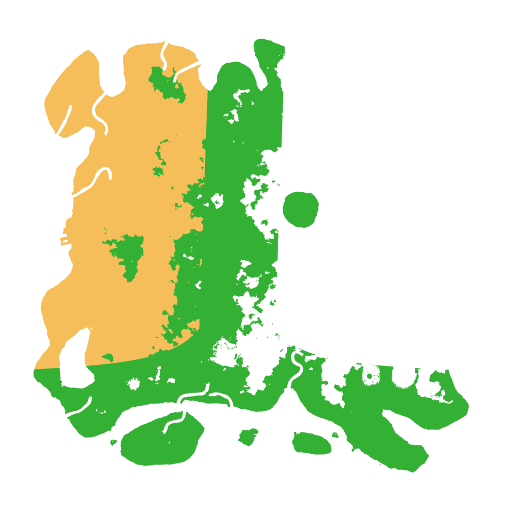 Biome Rust Map: Procedural Map, Size: 3900, Seed: 166