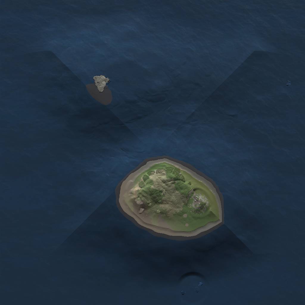 Rust Map: Procedural Map, Size: 1000, Seed: 564651981, 3 Monuments