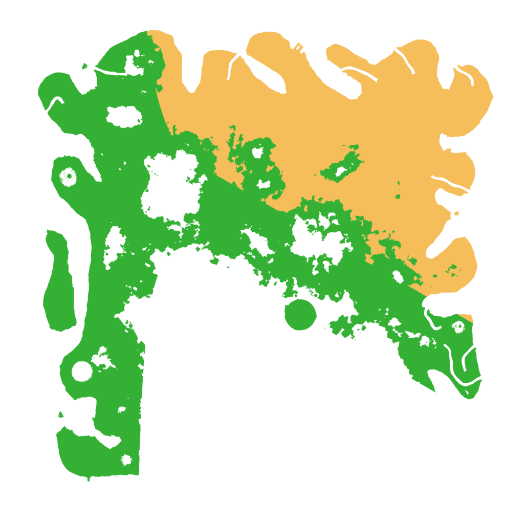 Biome Rust Map: Procedural Map, Size: 4500, Seed: 111850517