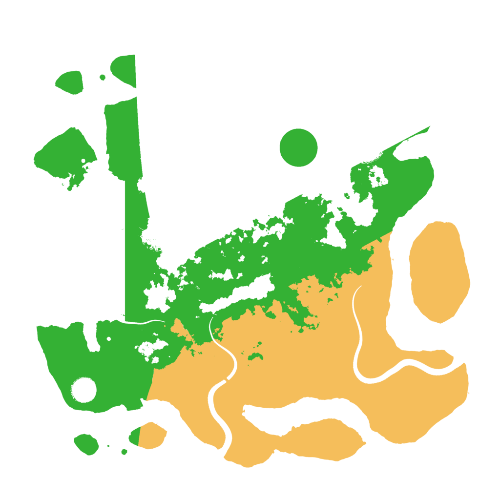 Biome Rust Map: Procedural Map, Size: 3500, Seed: 13584