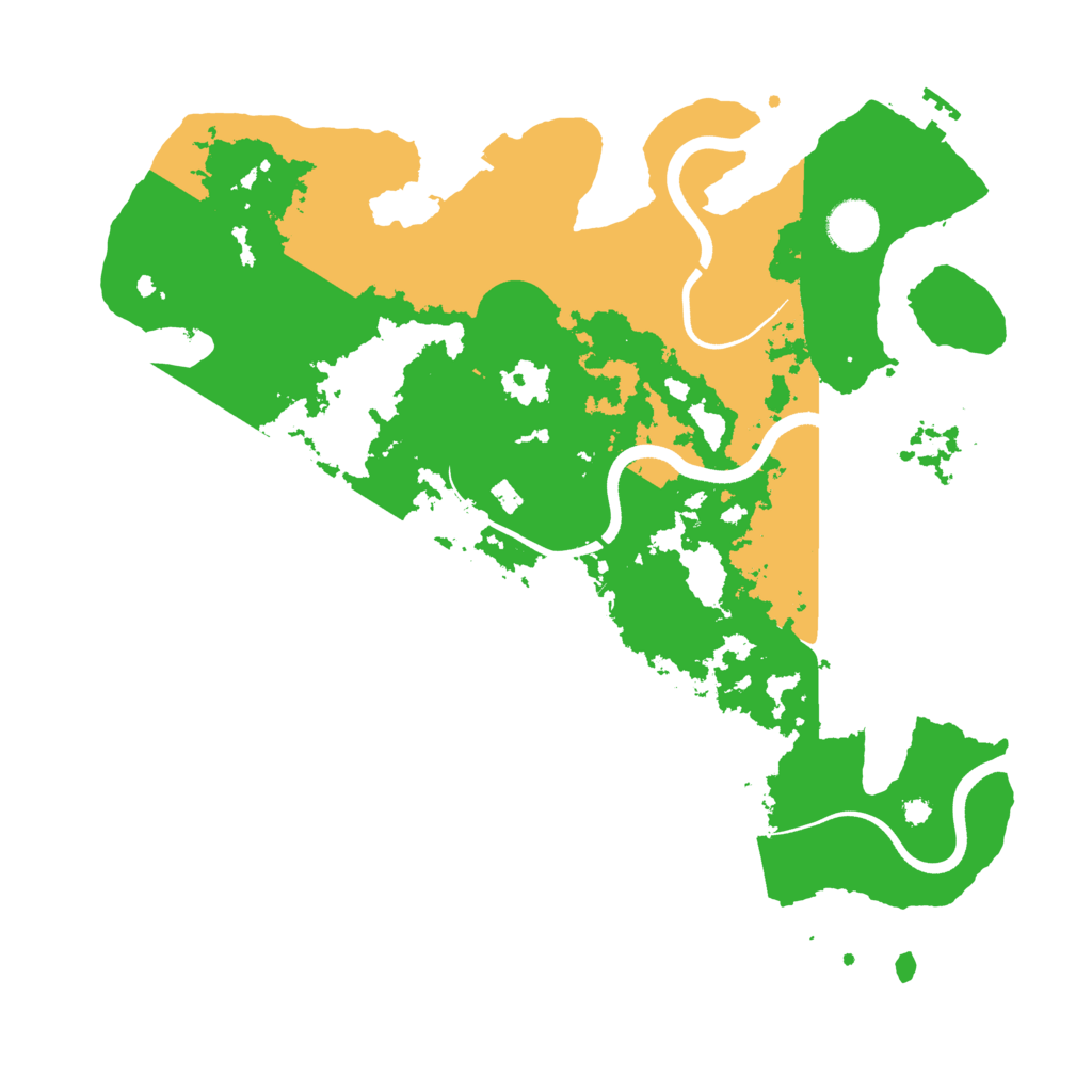 Biome Rust Map: Procedural Map, Size: 3700, Seed: 1000095855