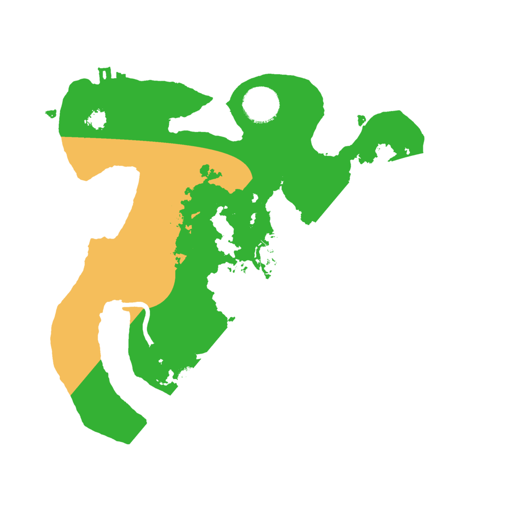 Biome Rust Map: Procedural Map, Size: 2500, Seed: 1201567708