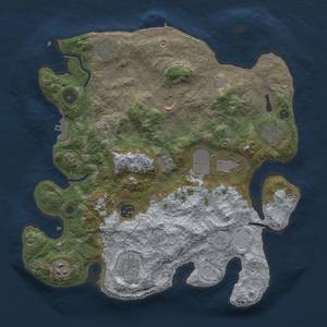 Thumbnail Rust Map: Procedural Map, Size: 3500, Seed: 669237043, 15 Monuments