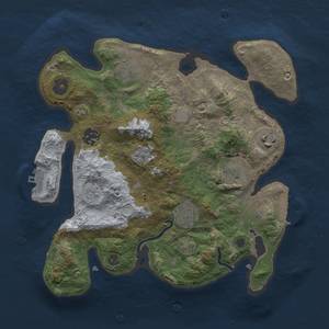 Thumbnail Rust Map: Procedural Map, Size: 3000, Seed: 1873420440, 14 Monuments