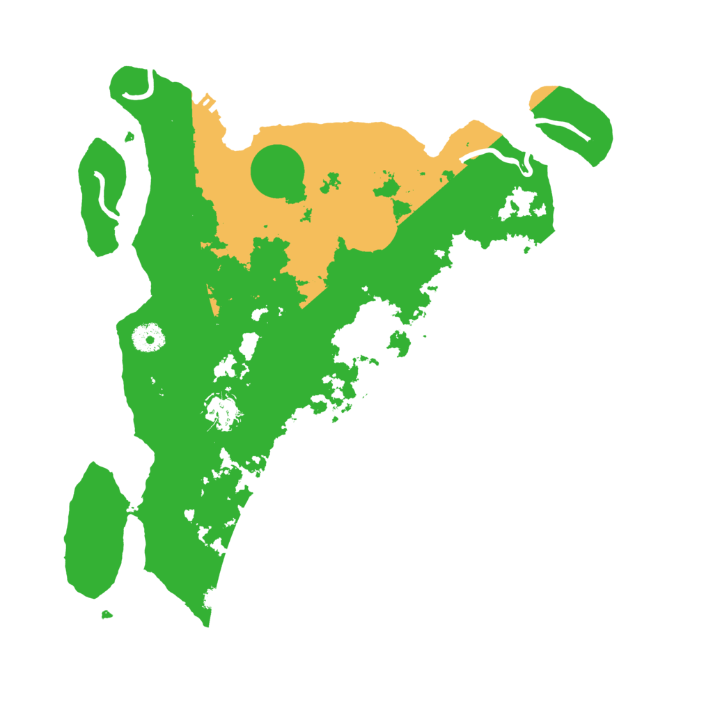 Biome Rust Map: Procedural Map, Size: 3500, Seed: 2411