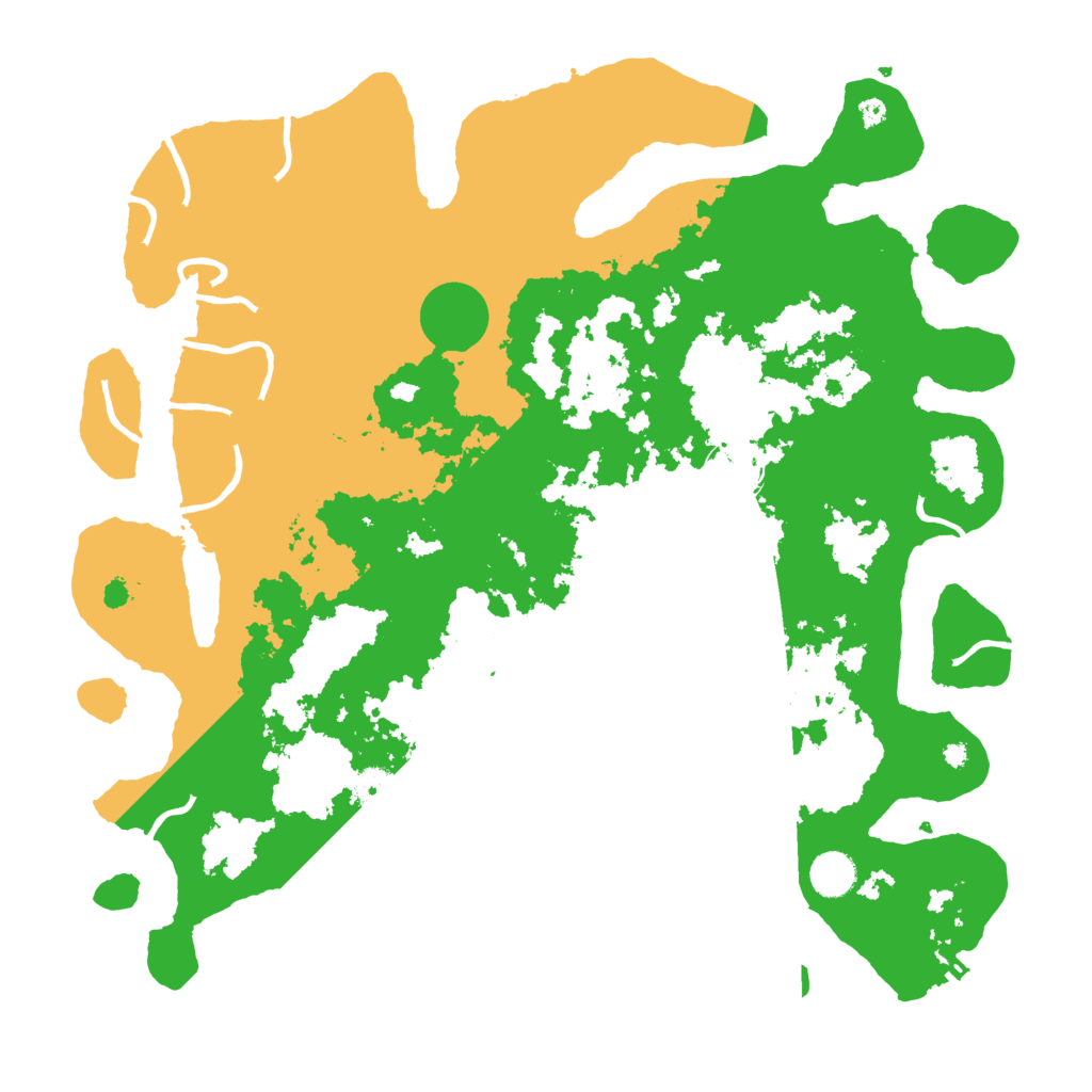 Biome Rust Map: Procedural Map, Size: 4200, Seed: 666