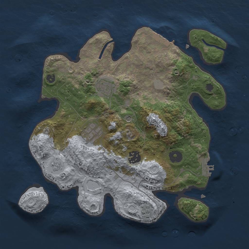 Rust Map: Procedural Map, Size: 2900, Seed: 1212, 13 Monuments