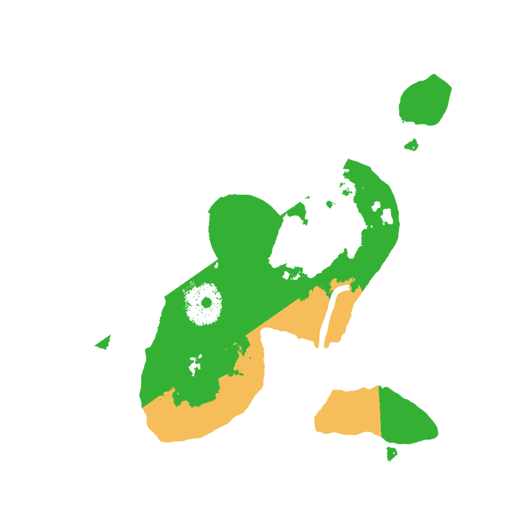 Biome Rust Map: Procedural Map, Size: 2000, Seed: 123821