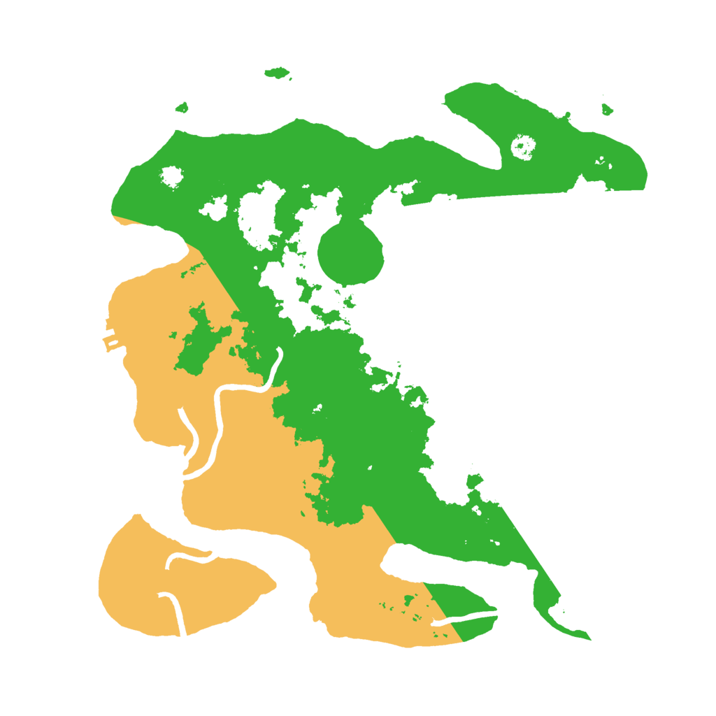 Biome Rust Map: Procedural Map, Size: 3000, Seed: 1651399410