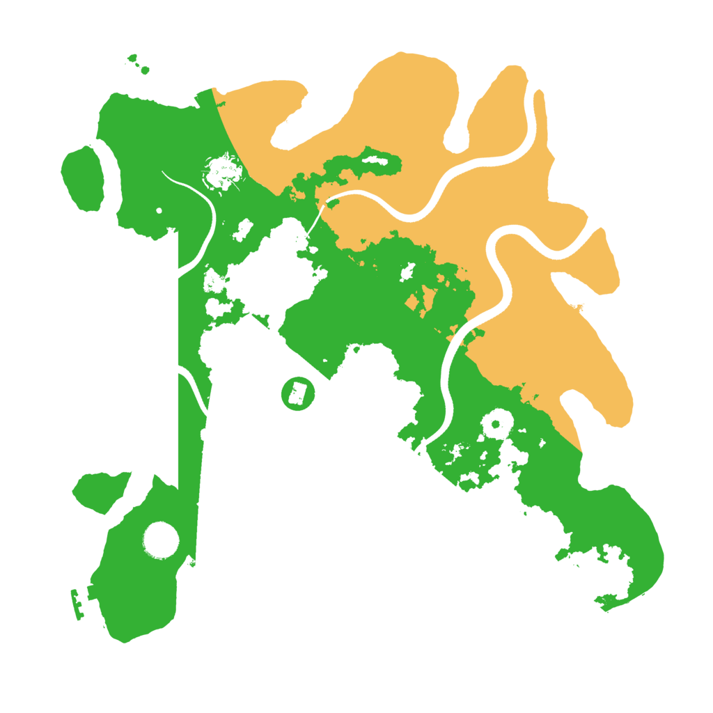 Biome Rust Map: Procedural Map, Size: 3500, Seed: 1581454246