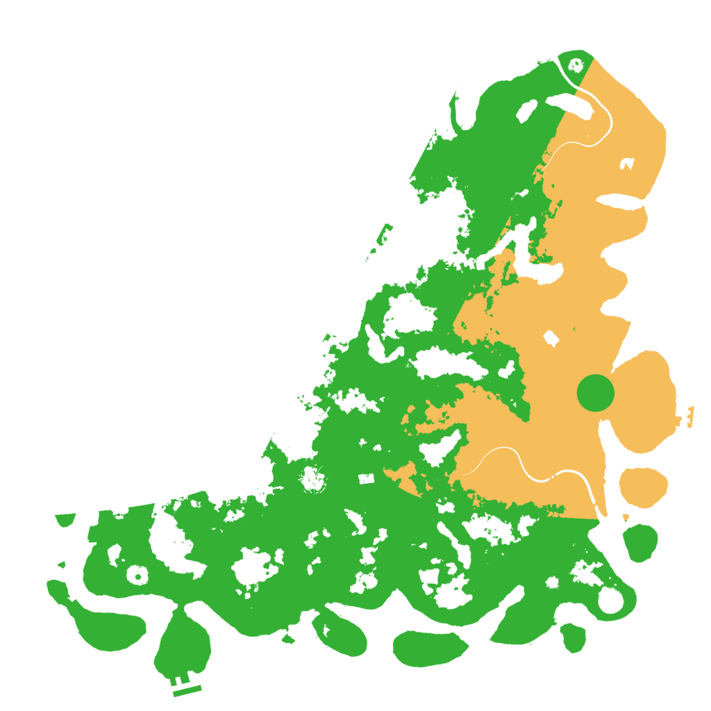 Biome Rust Map: Procedural Map, Size: 5000, Seed: 63486489