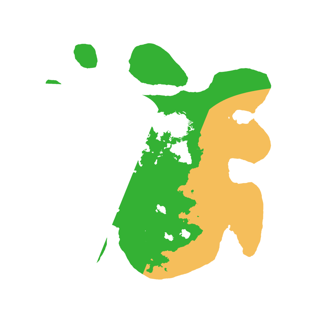 Biome Rust Map: Barren, Size: 2400, Seed: 12345